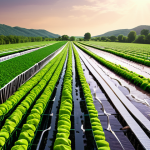**Image Prompt 1: Bridging Climate Challenges with Futuristic Agriculture**
    A dynamic composite image: One side depicts a traditional European farm field suffering from extreme drought or heavy flooding, symbolizing the acute impact of climate change on agriculture. The other side showcases a vibrant, high-tech indoor vertical farm or urban agriculture setting, with lush leafy greens thriving under advanced LED lights and subtle futuristic elements like automated systems or sensors. The overall image should emphasize resilience and innovative solutions in food production, with a clean, modern aesthetic.